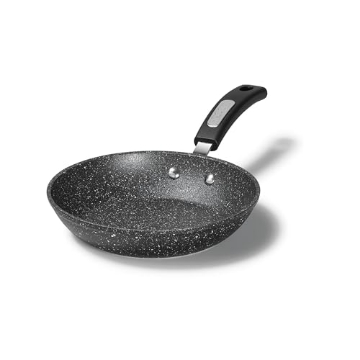 Picture of STARFRIT BALANCE(R) 3.0935E+11 Starfrit The Rock 24 cm (9.5") Non-Stick Fry Pan - Durable Forged Aluminum - Oven Safe - PFOA Free - Easy to Clean - Black (EA)