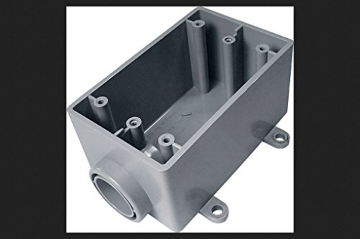 Picture of Cantex Industries 5133364U Cantex 5133364 Weatherproof Box, 1Gang, 3/4 in Hub, PVC (EA)
