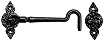 Picture of National/Spectrum Brands N100-054 National Hardware N100-054 6" Spear Gate Hook Black Finish with Weatherguard (EA)