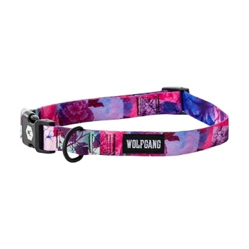Picture of WOLFGANG MAN & BEAST WC-003-33 Wolfgang Heavy Duty, Adjustable Dog Collar with Quick Release Nylon Buckle for Walking & Training, Daydream Print, Large (EA)