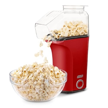 Picture of DASH DAPP150V2RD04 Dash Fresh Pop Popcorn Maker - Oil-Free, Air Popcorn Popper - With Measuring Cup & Recipe Guide - Perfect for Movie Nights - 16 Cups, Red (EA)