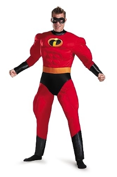 Picture of Disguise DG5368C Disguise The Incredibles Mr. Incredible Deluxe Costume, Official The Incredibles Costume for Adults, 2X-Large (50-52) (EA)