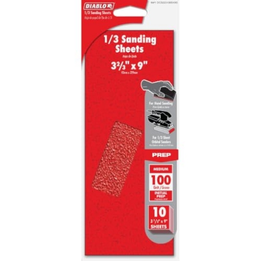 Picture of Diablo DCS323100S10G Freud Diablo 1/3 Sheets 100G (EA)