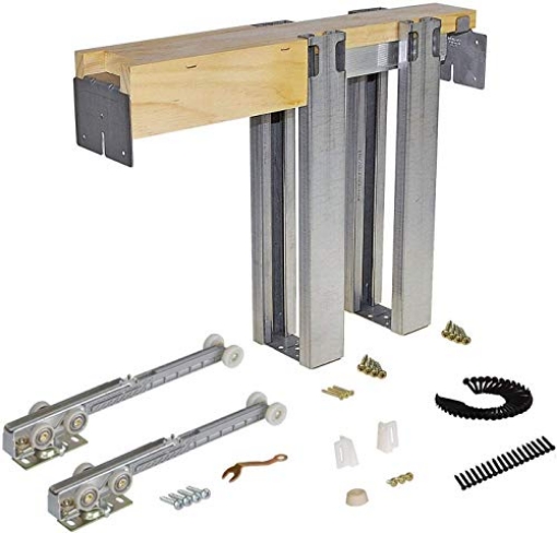 Picture of Johnson Prod. 153068SC Johnson Hardware 153068SC 1500 Series Soft Close Series Commercial Grade Pocket Door Frame for 2x4 Stud Wall (36 inch x 80 inch) (EA)