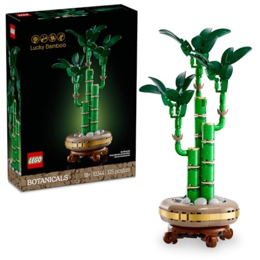 Picture of Lego 10344 LEGO Botanicals Lucky Bamboo Building Set - Artificial Plant for Indoor Home Décor, Adults Ages 18+ - Fake Plant Decoration for Table, Desk, Office - Gift for Birthdays - 10344 (EA)