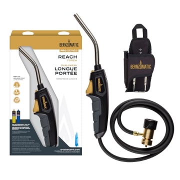 Picture of BERNZOMATIC BZ8250HT Bernzomatic BZ8250HT Reach Hose Torch, Trigger-Start Hose Torch with Included Holster For Fuel Canister, Red (8250 Reach Torch) (EA)