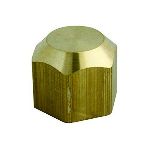 Picture of JMF COMPANY 4506069 JMF 5/16 in. Dia. Flare To Flared Yellow Brass Cap (PK-10-EA)