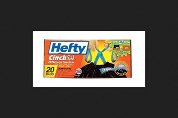 Picture of Hefty E8-6725 Hefty CinchSak 33 Gal. Extra Large Trash Bags with Drawstring 20 ct (Pack of 6) (PK-6-EA)