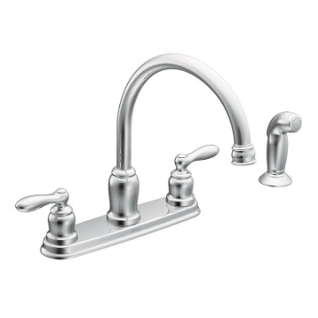 Picture of Moen CA87888 Moen CA87888 Chrome Caldwell Two Handle High Arc Kitchen Faucet (EA)