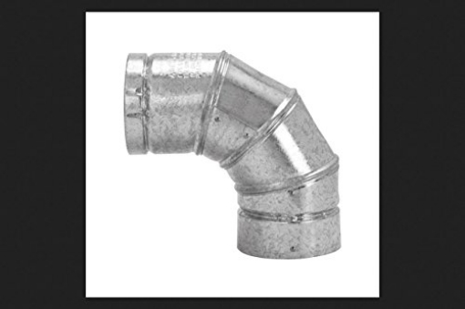 Picture of Selkirk 183230 Selkirk 3 in. Dia. x 3 in. Dia. Adjustable 90 deg. Aluminum Stove Pipe Elbow (PK-2-EA)