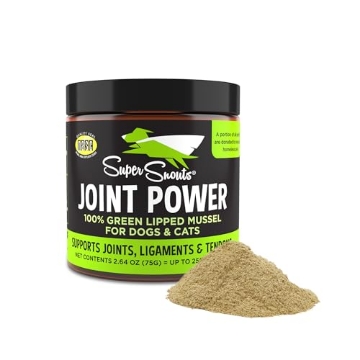 Picture of Super Snouts SSN-C20011 Super Snouts Joint Power 100% Green Lipped Mussels for Dogs & Cats - Dog Joint Supplement Powder Supports Joints, Tendons, Ligaments (2.64 oz) (EA)