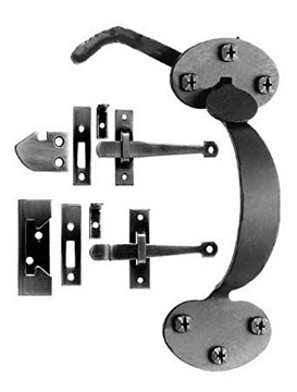 Picture of ACORN MFG AT9BR Acorn Matte Black Forged Iron Rim Latch (EA)