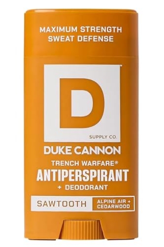 Picture of DUKE CANNON - DEOAP-SWTH3 Duke Cannon Sawtooth Trench Warfare Antiperspirant Deodorant for Men – Alpine Air & Cedarwood Scent, 3 oz – Long-Lasting Sweat Protection, Paraben-Free (EA)