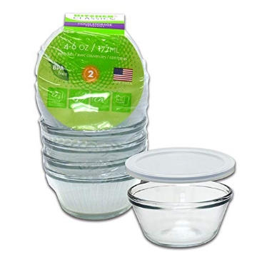 Picture of LIBRA INC 195-80381LIB Kitchen Classics 6 oz. Food Storage Container Set 4 pk Clear4 (PK-4-EA)