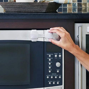 Picture of NORTH STATES 6176 Toddleroo by North States - Adjustable Strap Locks for Baby Proofing: Child Proof Safety Straps - 2 Pack - White (EA)