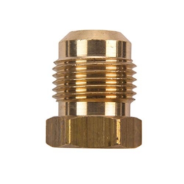 Picture of JMF COMPANY 47199 JMF 1/4 in. Flare Yellow Brass Hex Plug - Case of: 55 (PK-5-EA)