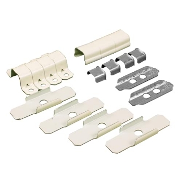 Picture of LEGRAND AV B-9-10-11 Legrand Wiremold B-9-10-11 Metal Raceway for Extending Power, 500 Series, Accessory Pack with Mounting Clips, Straps, and Fittings, Ivory (1 Pack) (PK-5-EA)