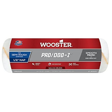 Picture of WOOSTER RR643-9 9" x 1/2" Nap Wooster RR643 Pro/Doo-Z Woven Roller Cover, for Semi-Rough Surfaces, Walls and Ceilings (EA)