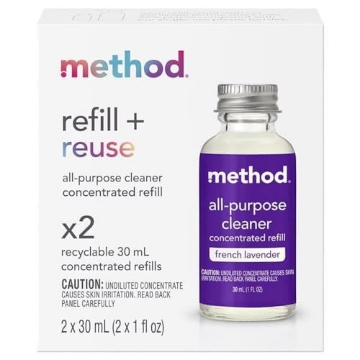 Picture of Method Products, Inc 10769 Method French Lavender Scent Concentrated All Purpose Cleaner Refill Liquid 1 oz (PK-12-EA)