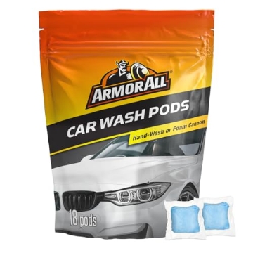 Picture of Armor All Marine & Watersports AVHWPD18CT1USLT Armor All Car Wash Pods, Pre-Measured, Dissolvable, Super-Concentrated Formula, 18 Count (EA)