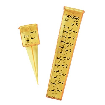 Picture of TAYLOR PRECISION PRODUCTS 2715 Taylor Precision Products 2715 Sprinkler & Rain Gauge, Bright Yellow, 2-Pc. - Quantity 6 (PK-6-EA)