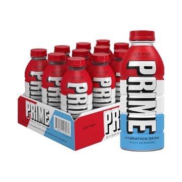 Picture of PRIME HYDRATION LLC 850040427080 PRIME Hydration ICE POP, Sports Drinks, Electrolyte Enhanced for Replenishing Fluids, 250mg BCAAs, B Vitamins, Antioxidants, Low Sugar, 16.9 Fl Oz, 12 Pack (PK-12-EA)