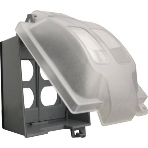 Picture of SIGMA ENGINEERED SOLUTIONS 14426CLM Sigma Engineered Solutions Weatherproof 14425 2-Gang Plastic While in Use Cover, Gray (EA)