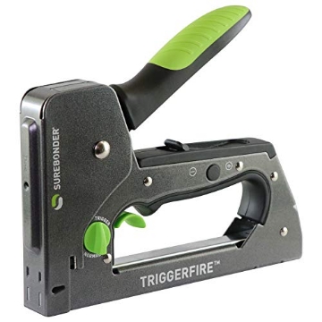 Picture of FPC Corporation 5625 Surebonder TRIGGERFIRE Heavy Duty Narrow Crown Staple Gun with Trigger Mode - Upholstery, DIY, Wood - Uses Surebonder #4 or Arrow T50 Staples - Tool Only (5625) (EA)