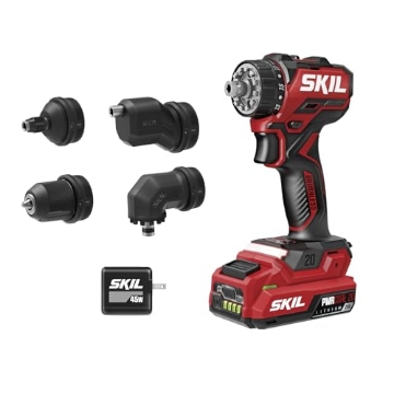 Picture of Skil JS8290B-10 SKIL Brushless 20V Compact Multi-Head Drill Driver Kit Including 2.0 Ah USB-C Battery & PD Charger-QD6293B-10 (EA)