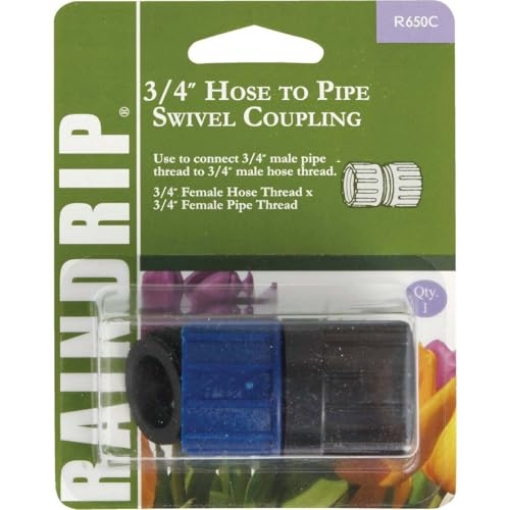 Picture of Rain Drip R650CT Raindrip Plastic Drip Irrigation Thread to Thread Adapter 1 pk (EA)
