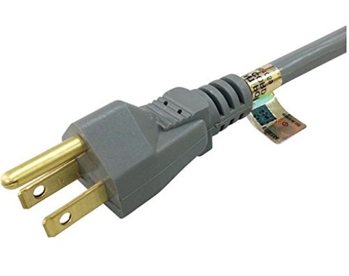 Picture of PROJEX 1PS-003-008FGYP Projex 1ps-003-008fgyp Indoor Appliance Cord, Gray, 8' (EA)