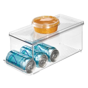 Picture of IDESIGN 70035 iDesign Soda Can Organizer with Lid for Pantry or Refrigerator - Clear - Made in USA (EA)