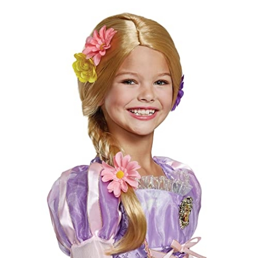Picture of Disguise DG79551 Disguise Tangled Rapunzel Deluxe Wig Kids Standard , Beige (EA)