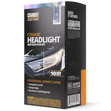 Picture of NIC INDUSTRIES INC AH-HLKIT CERAKOTE® Ceramic Headlight Restoration Kit – Guaranteed To Last As Long As You Own Your Vehicle – Brings Headlights Back to Like New Condition - No Power Tools Required - 10 Wipe Kit (EA)