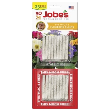 Picture of Jobes 05231T Jobe's 05231T Flowering Plant Fertilizer Spikes 10-10-4, 1 Pack, Multicolor (EA)