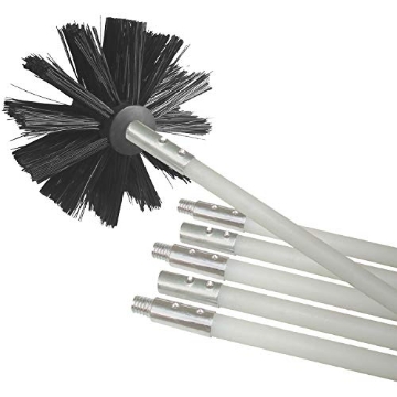 Picture of DEFLECTO DVBRUSH12K/6 Deflecto DVBRUSH12K/6 Dryer Duct Cleaning Kit, Lint Remover, Extends up to 12 Feet, Synthetic Brush Head, Use with or without a Power Drill (EA)