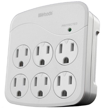 Picture of SOUTHWIRE COMPANY LLC 41076 Woods 41076 Surge Protector with 6 Power, 6-Outlet 1440J of Protection (EA)