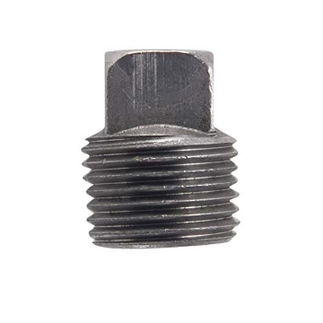 Picture of BILLCO CORP 753288000384 Billco 1/4 in. MPT 0.725 in. L Black Steel Square Head Plug (PK-5-EA)