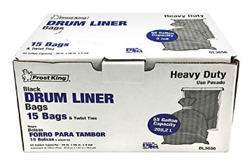 Picture of FROST CUTLERY CO DL3656 Drum Liner BLK 55GL 15PK (EA)