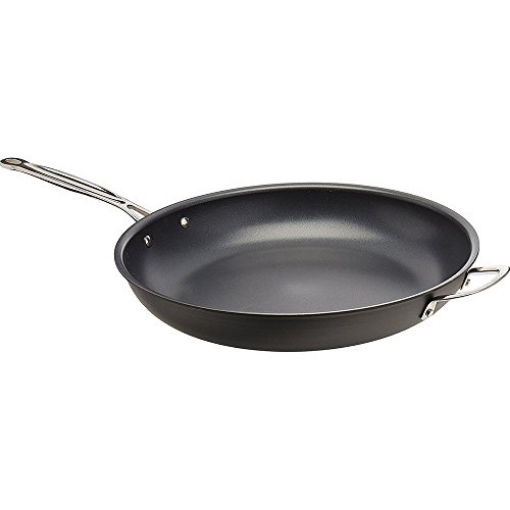 Picture of Cuisinart 622-36HP1 Cuisinart 622-36H Chef's Classic Nonstick Hard-Anodized 14-Inch Open Skillet with Helper Handle, Black (EA)