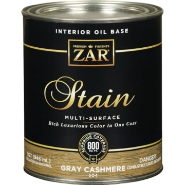 Picture of ZARGES 50412 Zar 50412 1 Quart Gray Cashmere Interior Oil Base Stain (PK-4-EA)