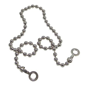 Picture of DANCO INC 9D00080039 Danco, Inc. 80039 Stopper Bead Chain, 15 in L, Stainless Steel, Chrome Plated, Replacement (EA)