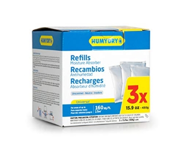 Picture of HUMEX NA NORTH AMERICA USA4311803C6 HUMYDRY USA4311803C6 Unscented Moisture Absorber Refill, 15.9-Ounce, 3-Pack (EA)