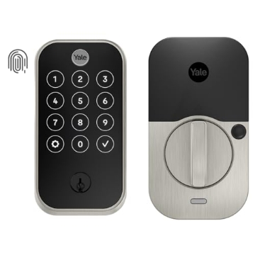 Picture of Yale YRD420F-WF1-619 Yale Assure Lock 2 Touch Deadbolt, Satin Nickel Keyed Smart Entry Door Lock with Wi-Fi Connected Touchscreen and Fingerprint Scanner, YRD420-F-WF1-619 (EA)