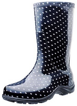 Picture of Sloggers 5013BP07 Sloggers Women's Garden/Rain Boots 7 US Black Polka Dot 1 pair (EA)