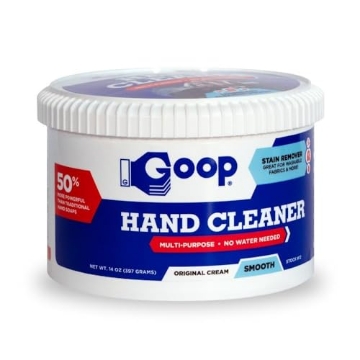Picture of Goop Auto Adhesives 12D GOOP Multi-Purpose Hand Cleaner- Waterless Hand Degreaser, Laundry Stain Remover - NonToxic and Biodegradable Cleaner Remove Dirt, Oil, Paint, Ink, and Clothes Stains Original, 14oz Pack of 1 (EA)