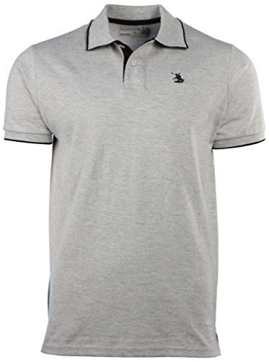 Picture of Frontier 662542 TM Exposure Men's Color Contrast Polo Shirt-Grey-2XL (EA)