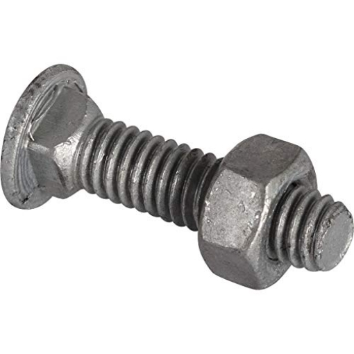Picture of Yard Machines Mtd 328502C Midwest Air Technologies YardGard 5/16 in. Dia. x 1-1/4 in. L Galvanized Steel Carriage Bolt 20 pk (EA)