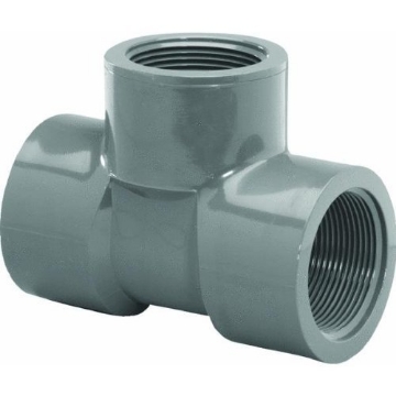 Picture of CHARLOTTE PIPE PVC 08402 1000 "TEE SCH80 PVC 1/2""FPT" (EA)