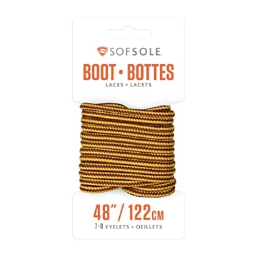 Picture of IMPLUS FOOTCARE LLC 84893 Shoe Laces, 45" L, Polyester, Gold Brown, PR (EA)